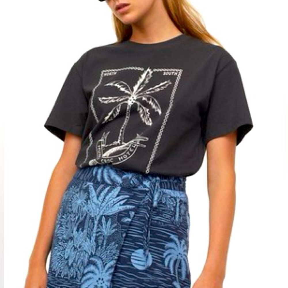 DESMOND & DEMPSEY X H&M Limited Edition Black Graphic T-Shirt